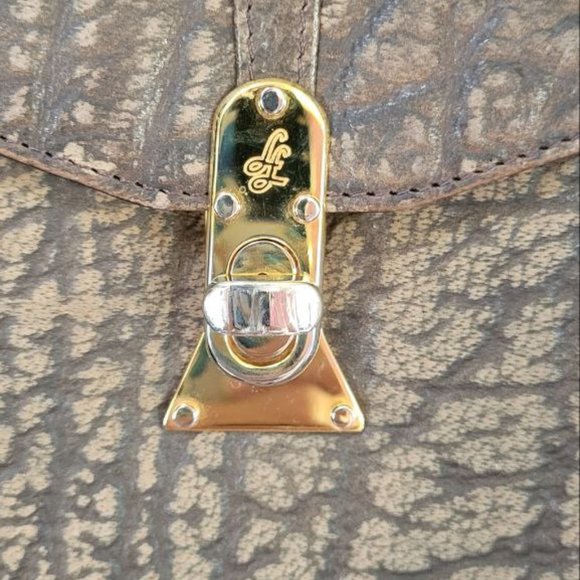 GREY BUFFALO SKIN HANDBAG - Picture 4 of 11